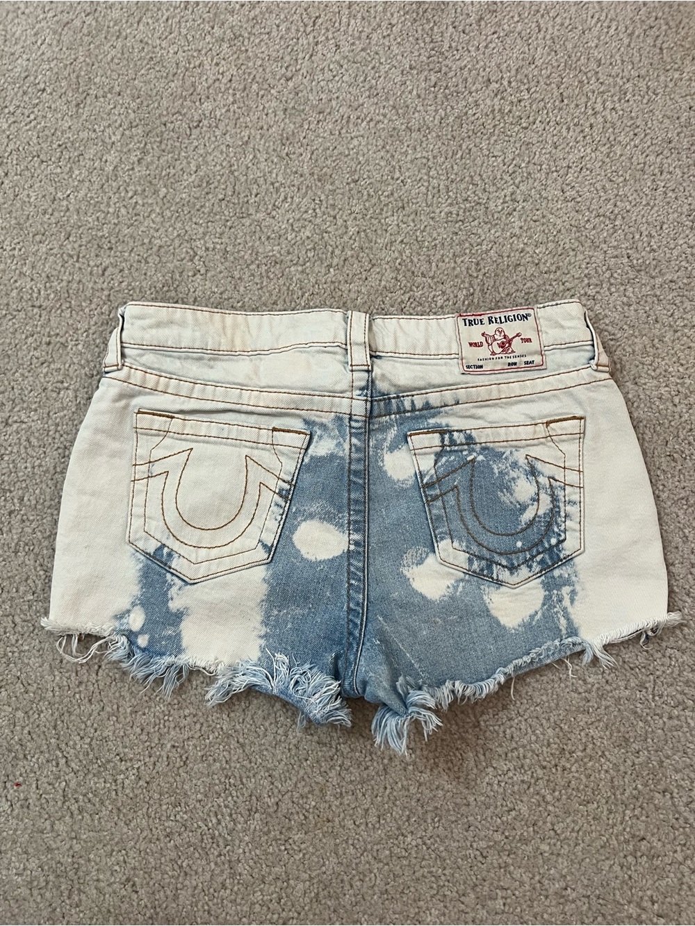 True Religion Kiera Denim Shorts Size 28
